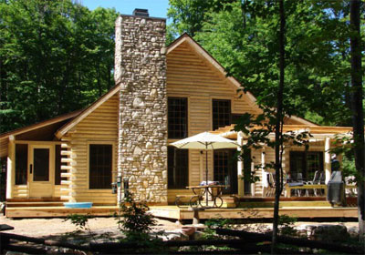 Kenosha WI Log Home Building